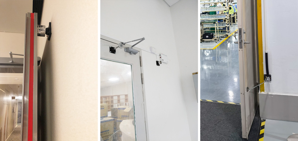 防火門電磁門吸安裝案例