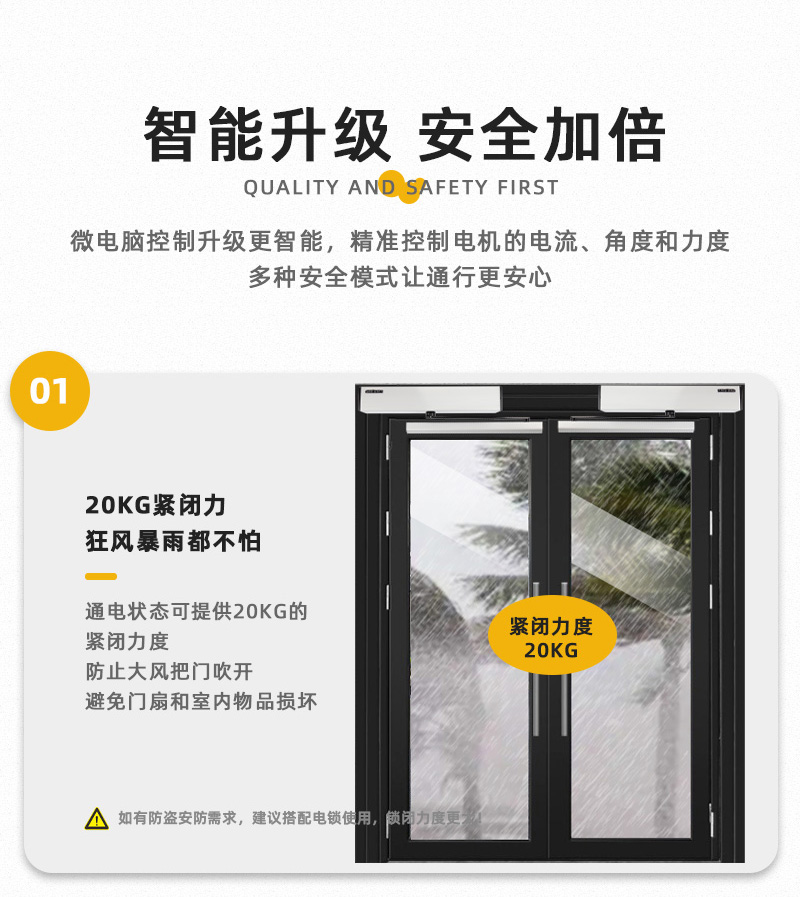 智能升級(jí)，安全加倍：20kg緊閉力