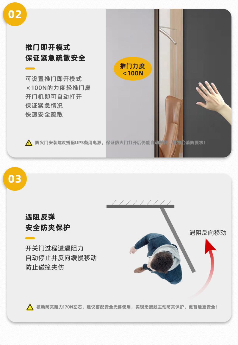 推門即開(kāi)，遇阻反彈。