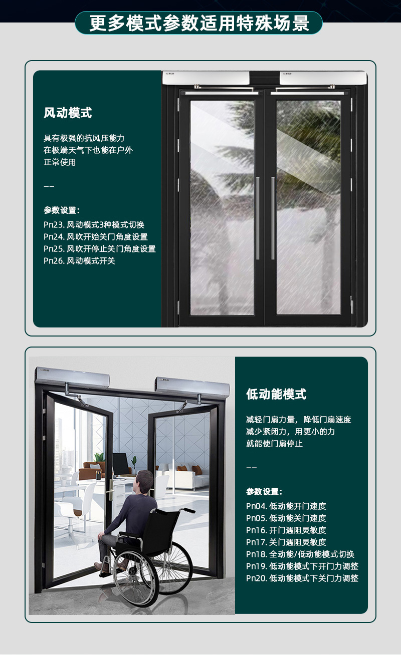 多種模式參數(shù)可適用特殊場(chǎng)景