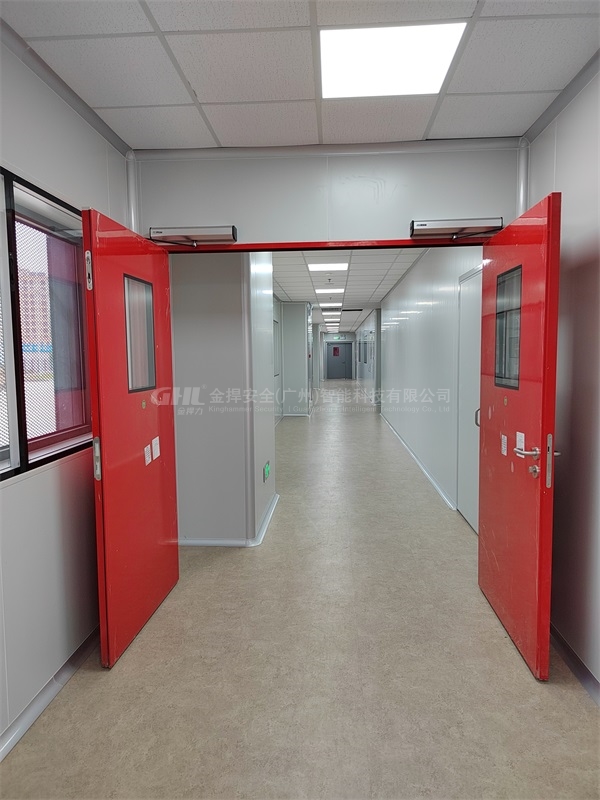 車間潔凈門改造90度自動開關(guān)門機(jī)·廣州從化生物科技工廠