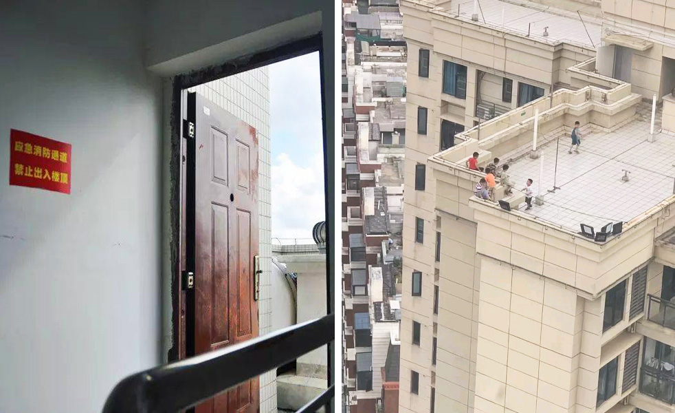 小區(qū)天臺(tái)門