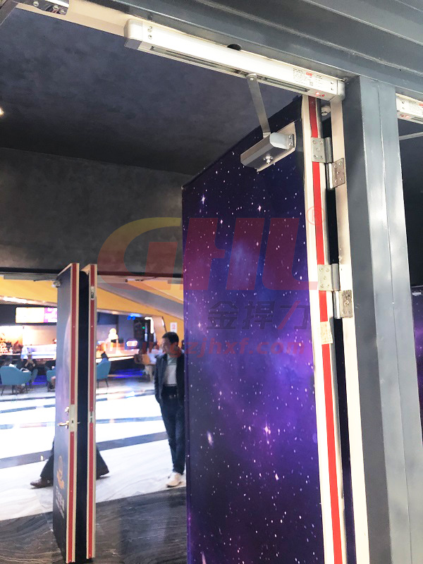 安裝金捍力電動(dòng)閉門器保持防火門常開